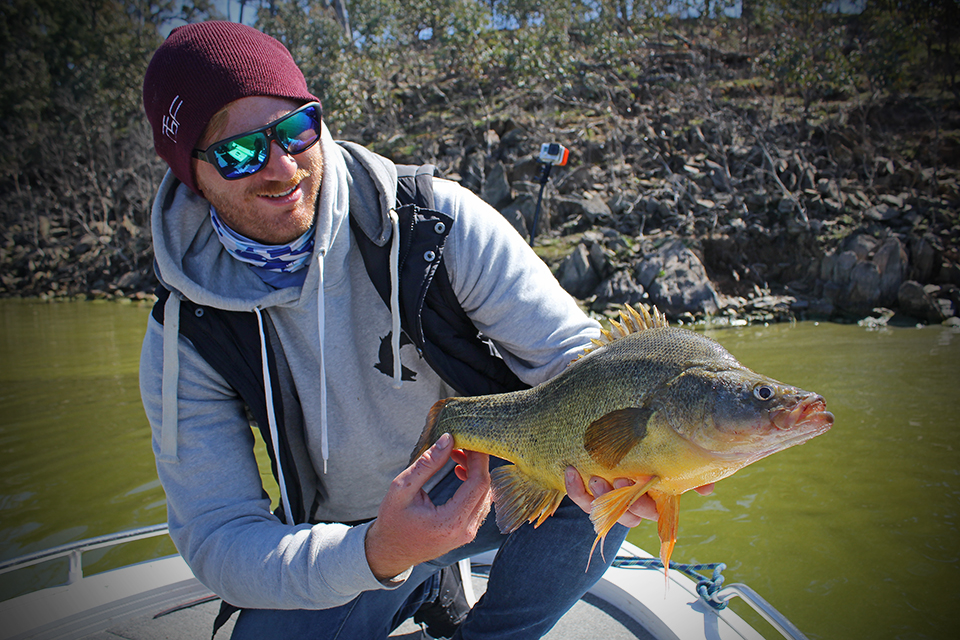 Rory Holding a Golden Perch